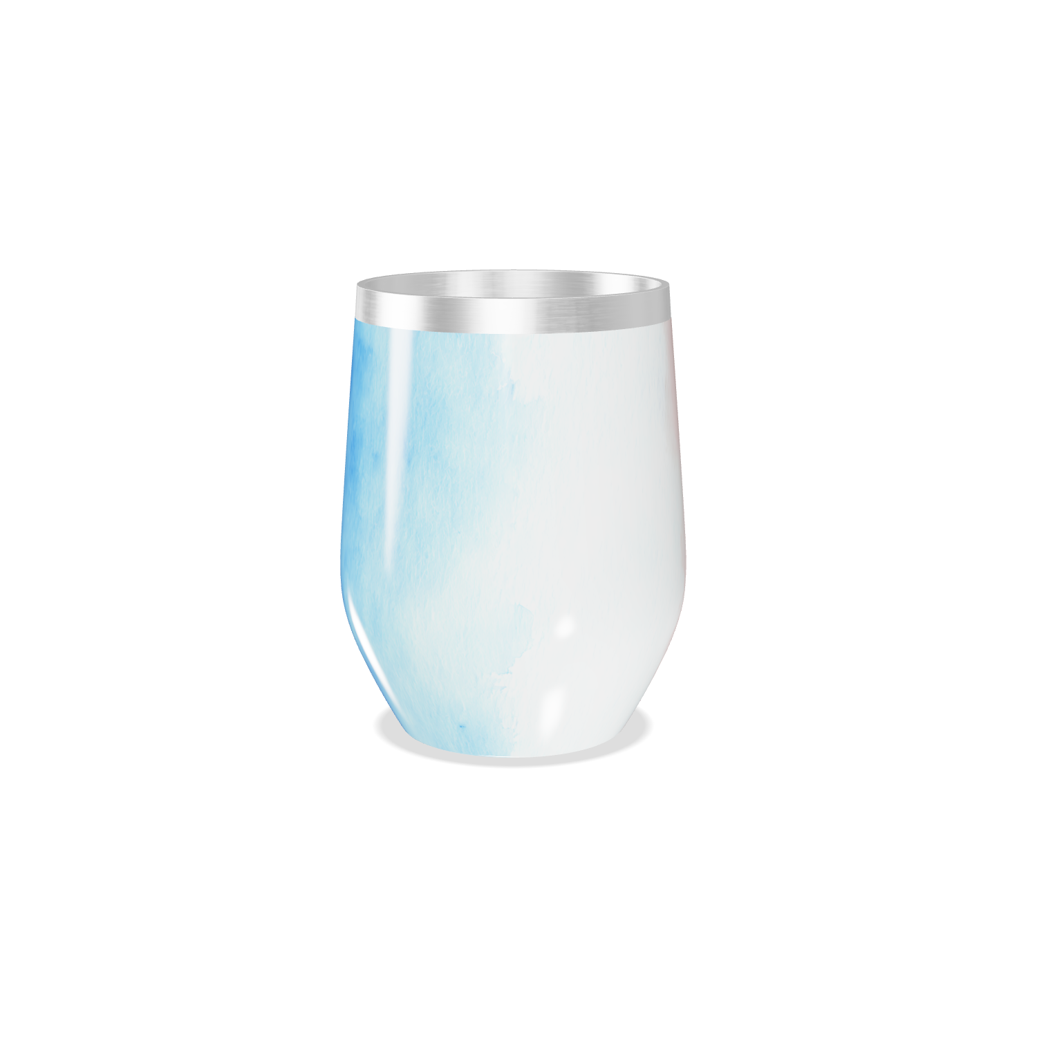 Copo Térmico Slim - Azul e Laranja Inox