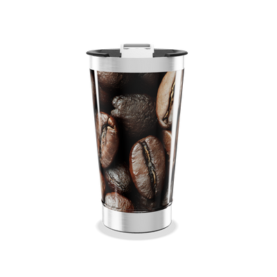 Copo Térmico - Estampa Grãos de Café