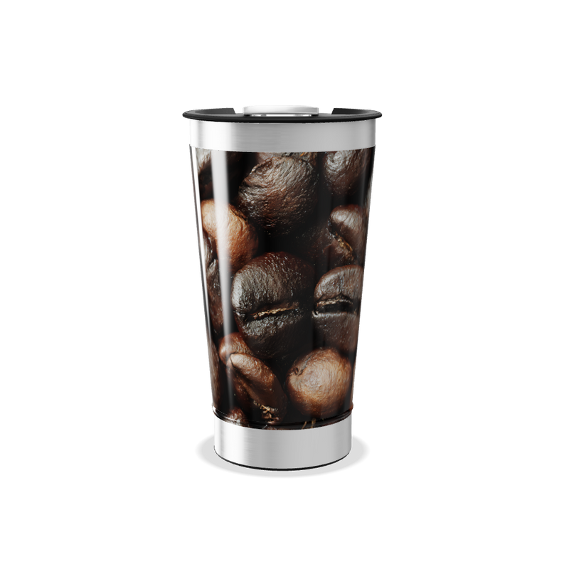 Copo Térmico - Estampa Grãos de Café