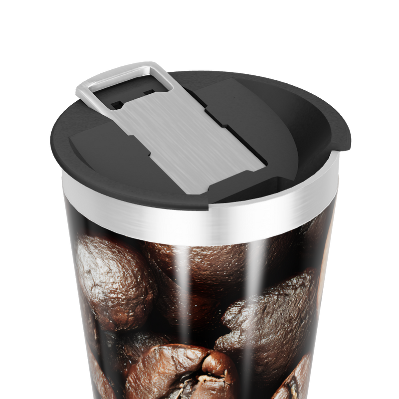 Copo Térmico - Estampa Grãos de Café