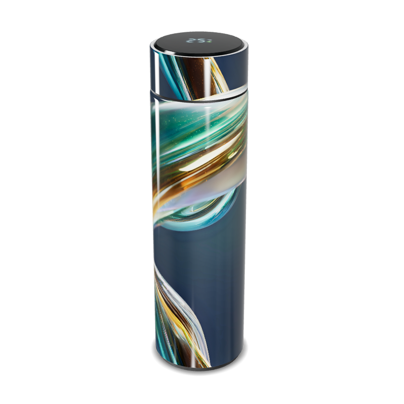 Garrafa Térmica Touch - Design Abstrato Colorido