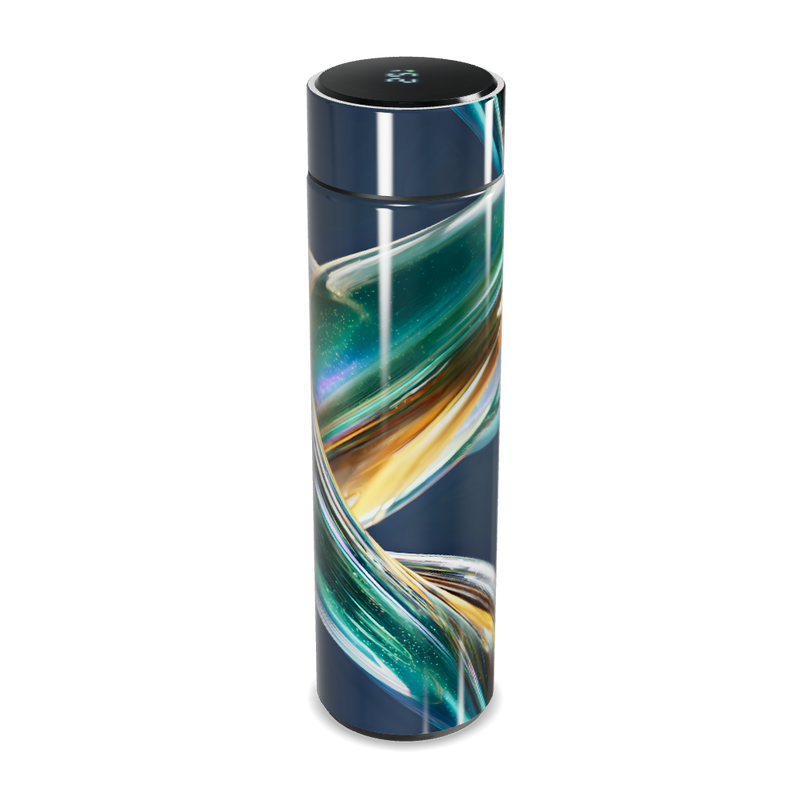 Garrafa Térmica Touch - Design Abstrato Colorido