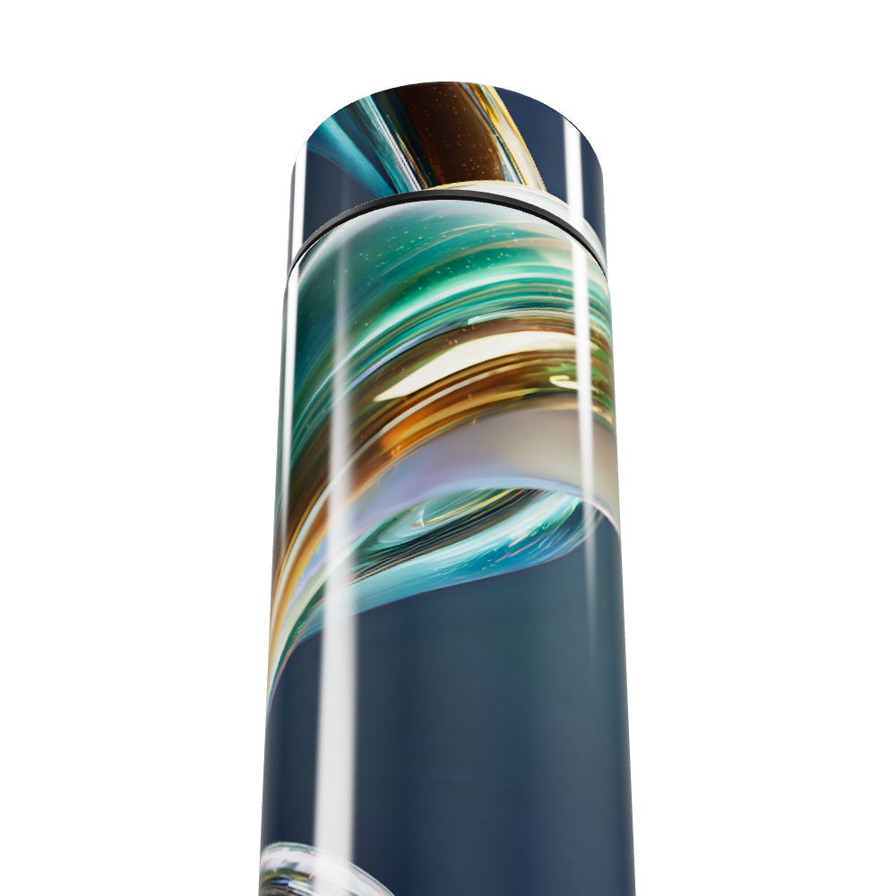 Garrafa Térmica Touch - Design Abstrato Colorido