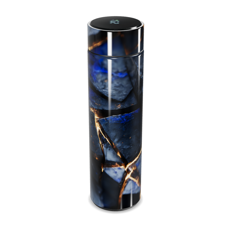 Garrafa Térmica Touch - Design Vidro Azul