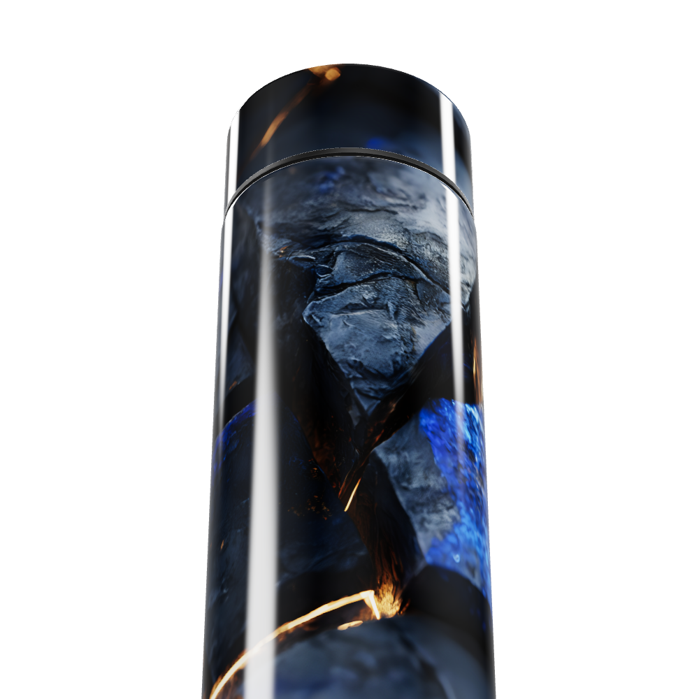 Garrafa Térmica Touch - Design Vidro Azul