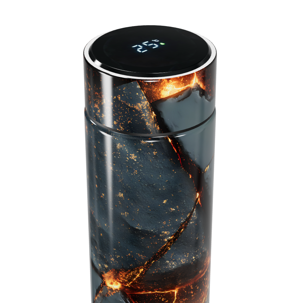 Garrafa Térmica Touch - Estampa Vulcânica