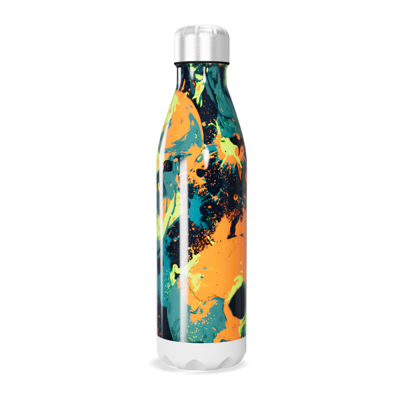 Garrafa Inox - Estampa Caveiras Coloridas