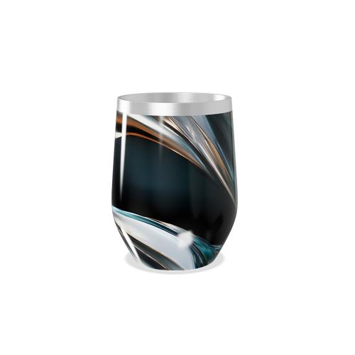 Copo Térmico Slim - Preto com Linhas Metálicas