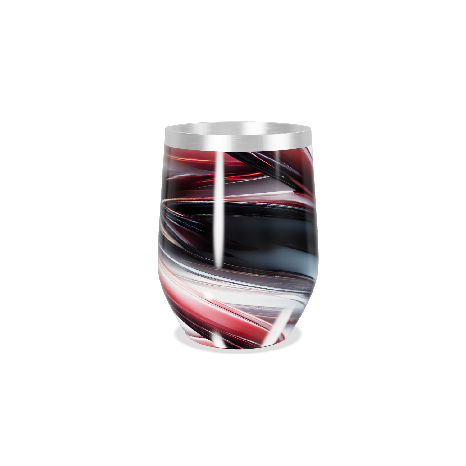 Copo Térmico Slim - Abstrato Multicolorido Inox