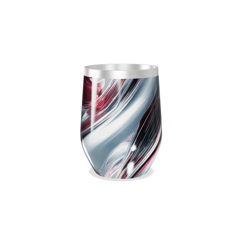 Copo Térmico Slim - Listrado Vermelho Inox