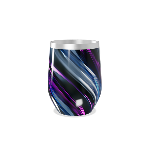 Copo Térmico Slim - Listras Azul e Roxo