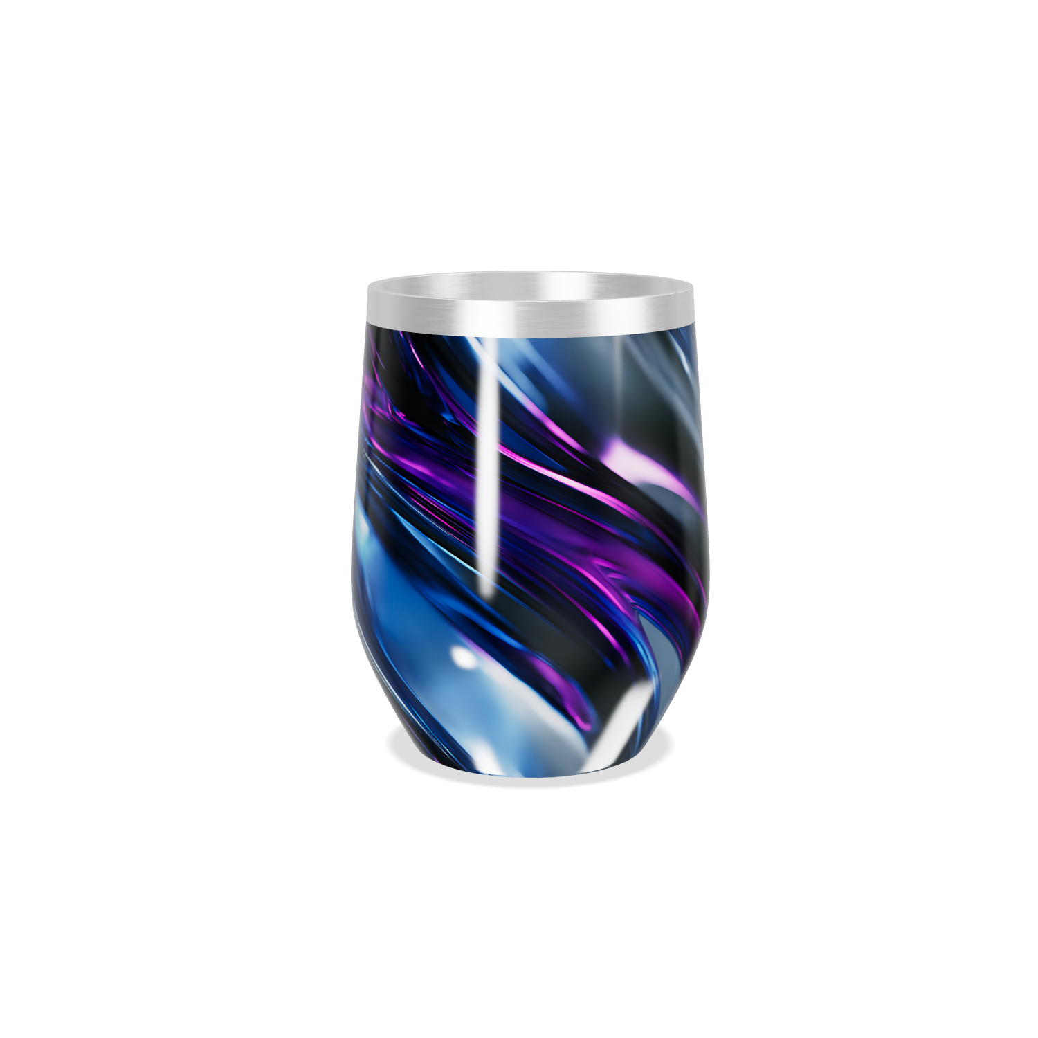 Copo Térmico Slim - Listras Azul e Roxo