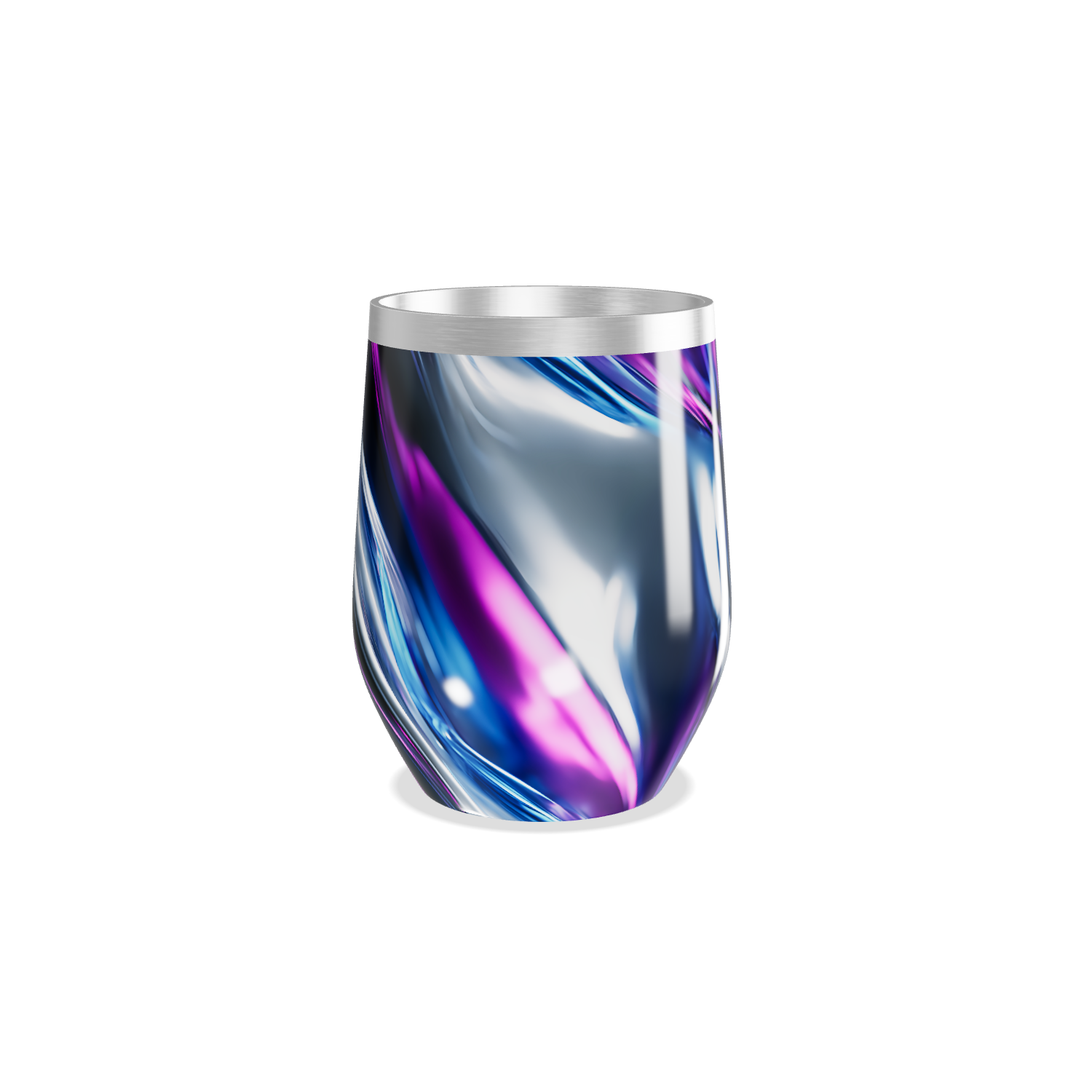 Copo Térmico Slim - Listras Azul e Roxo