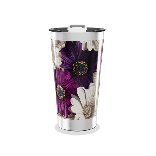 Copo Térmico - Estampa Floral Colorida