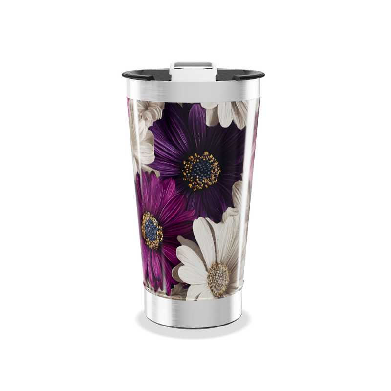 Copo Térmico - Estampa Floral Colorida