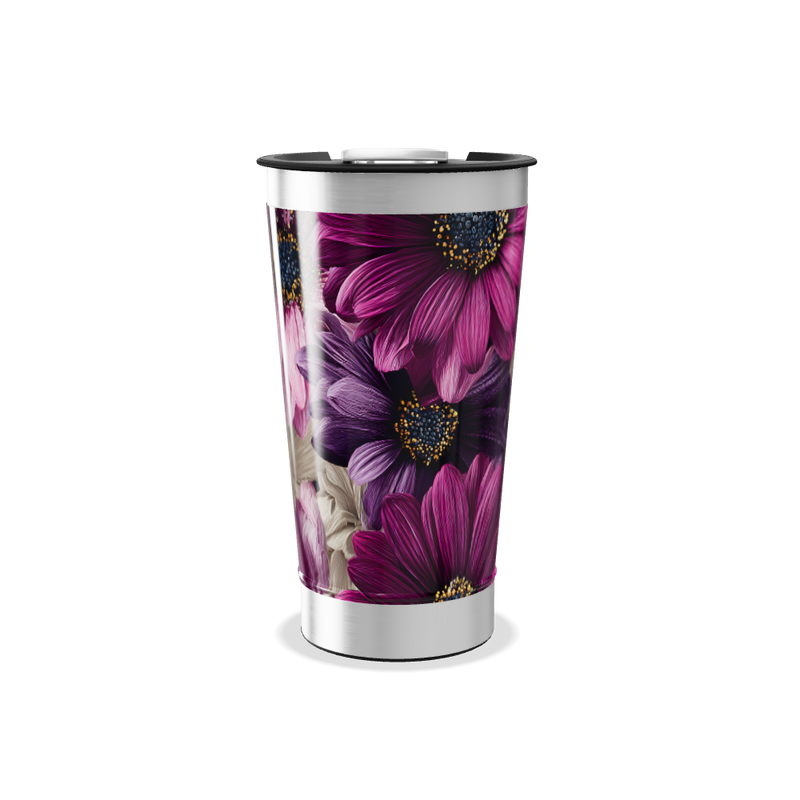 Copo Térmico - Estampa Floral Colorida