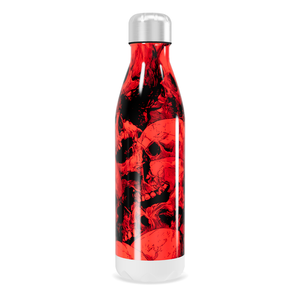 Garrafa Inox - Caveiras Vermelhas 500ml
