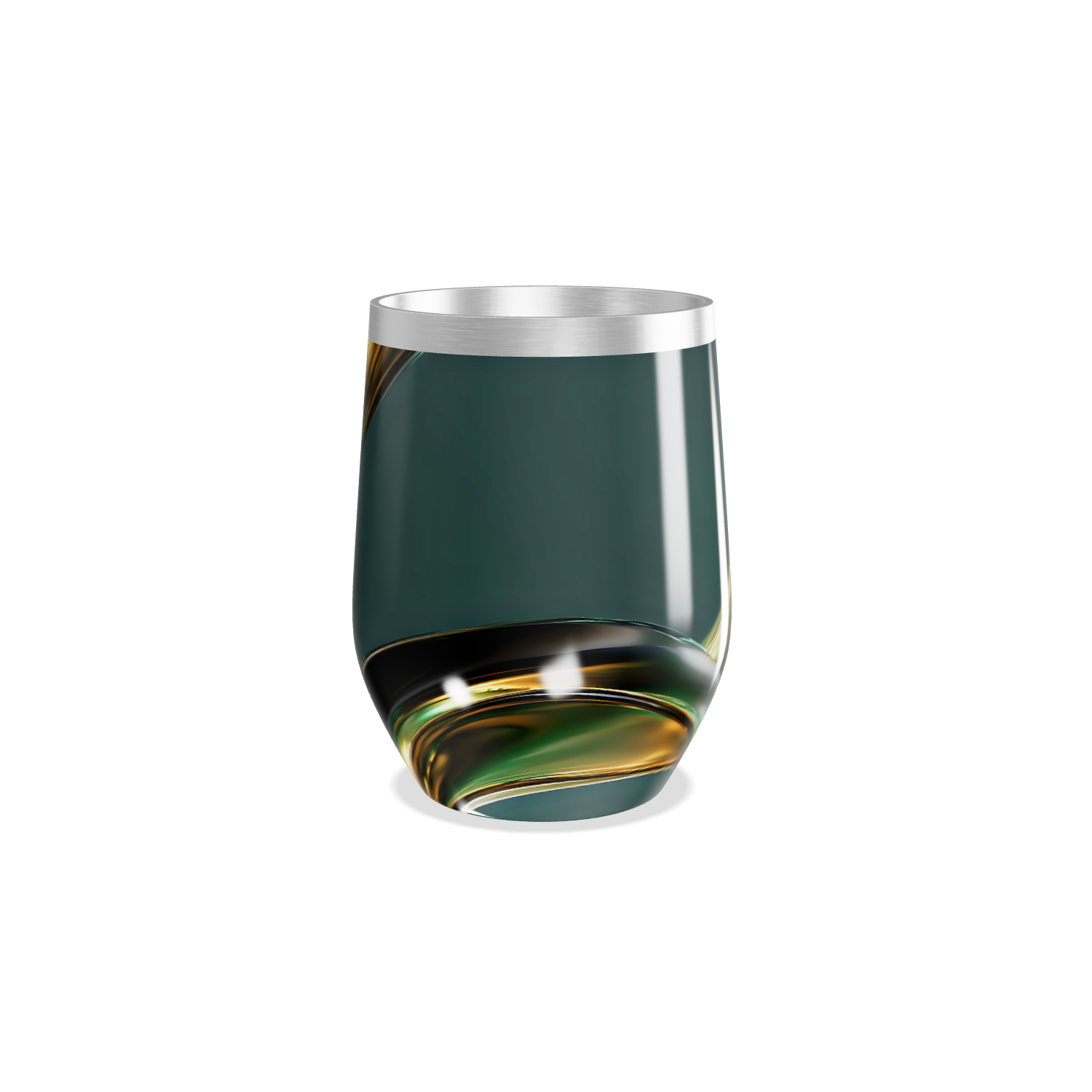 Copo Térmico Slim - Verde Estampado Inox