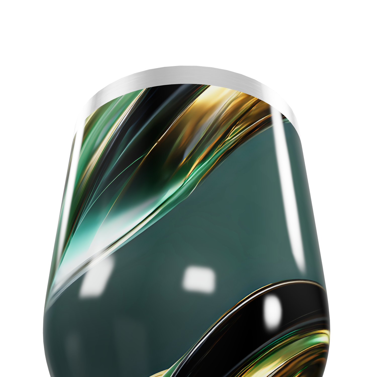 Copo Térmico Slim - Verde Estampado Inox