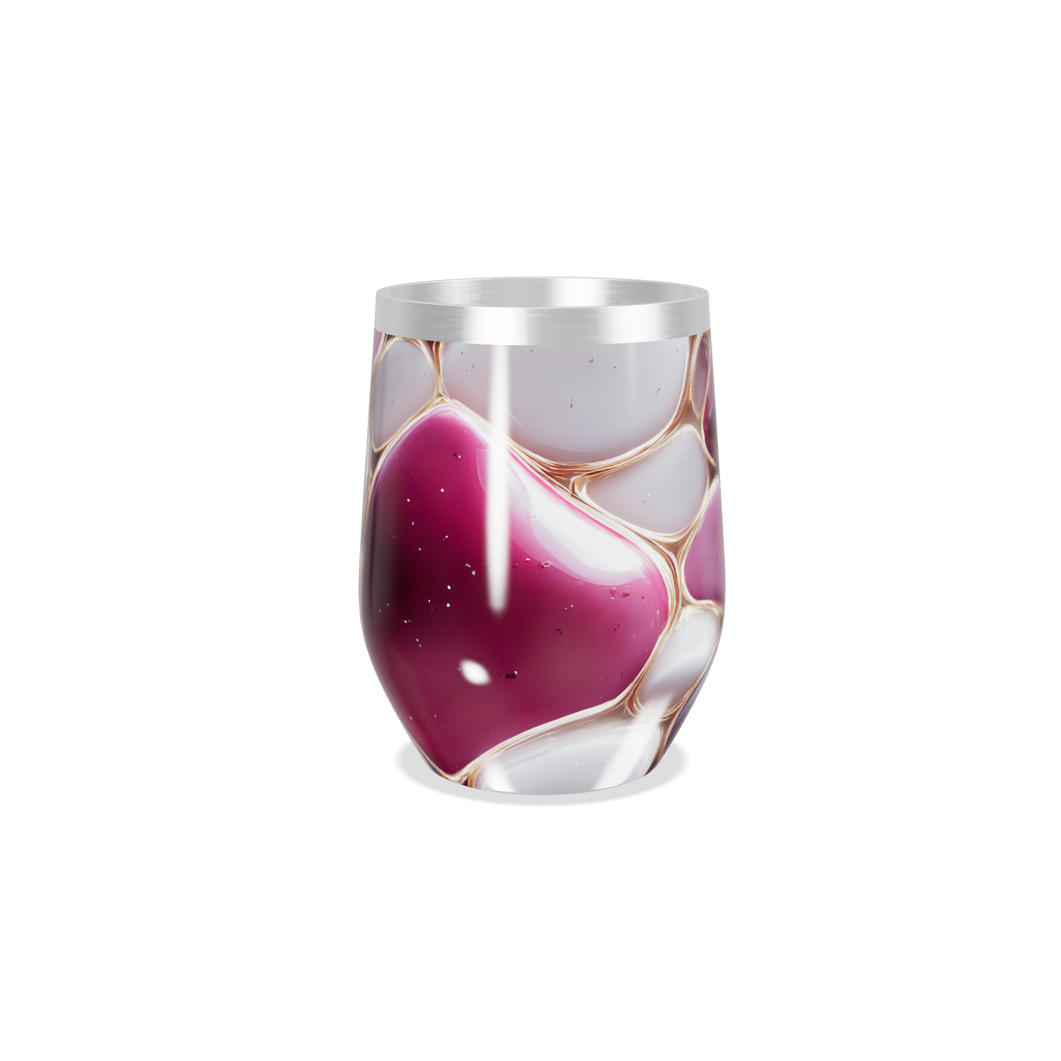 Copo Térmico Slim - Estampa Cores Roxas