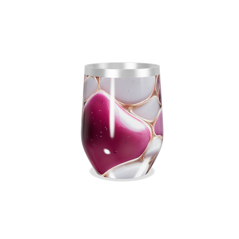 Copo Térmico Slim - Estampa Cores Roxas