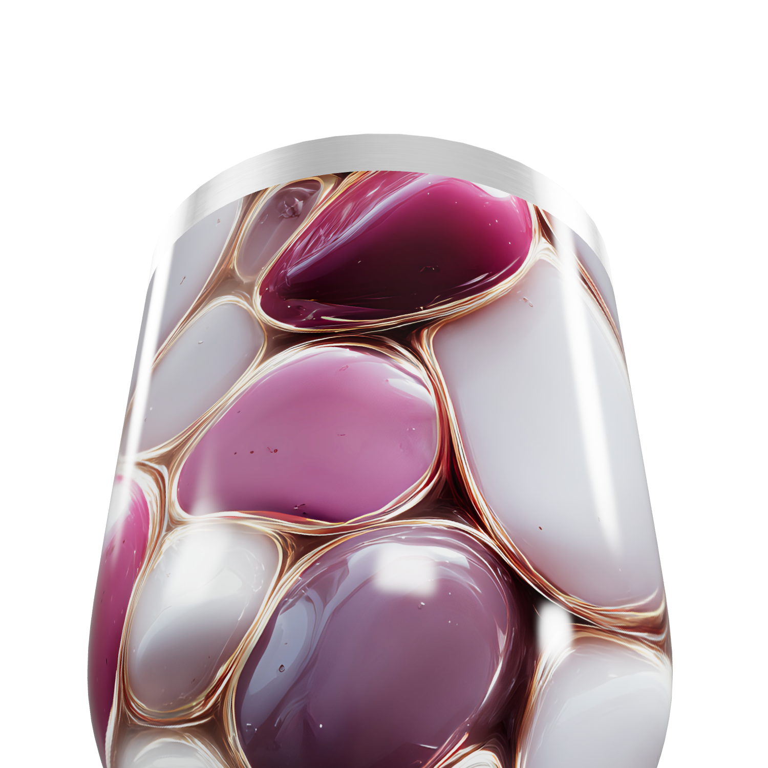 Copo Térmico Slim - Estampa Cores Roxas