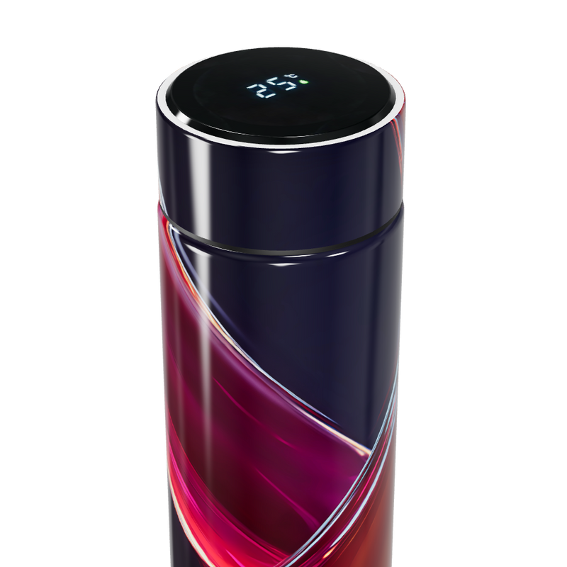 Garrafa Térmica Touch - Estampa Abstrata Colorida