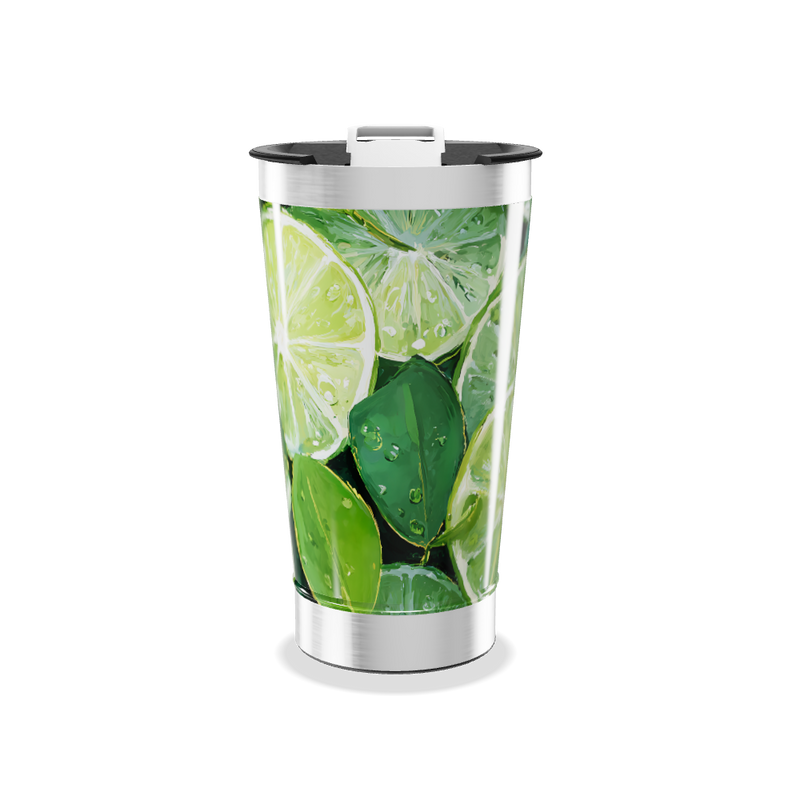Copo Térmico - Estampa Limão Aço Inox