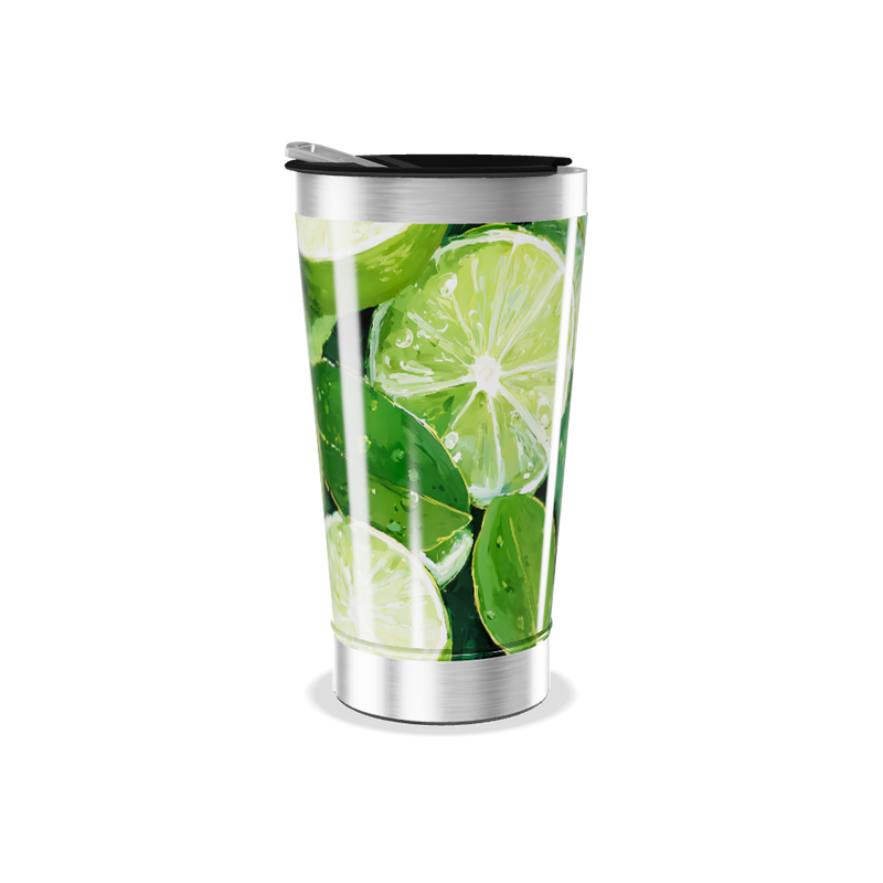 Copo Térmico - Estampa Limão Aço Inox