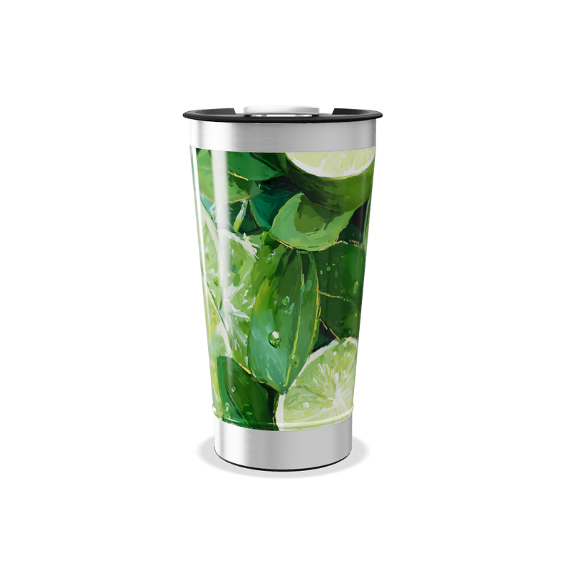 Copo Térmico - Estampa Limão Aço Inox