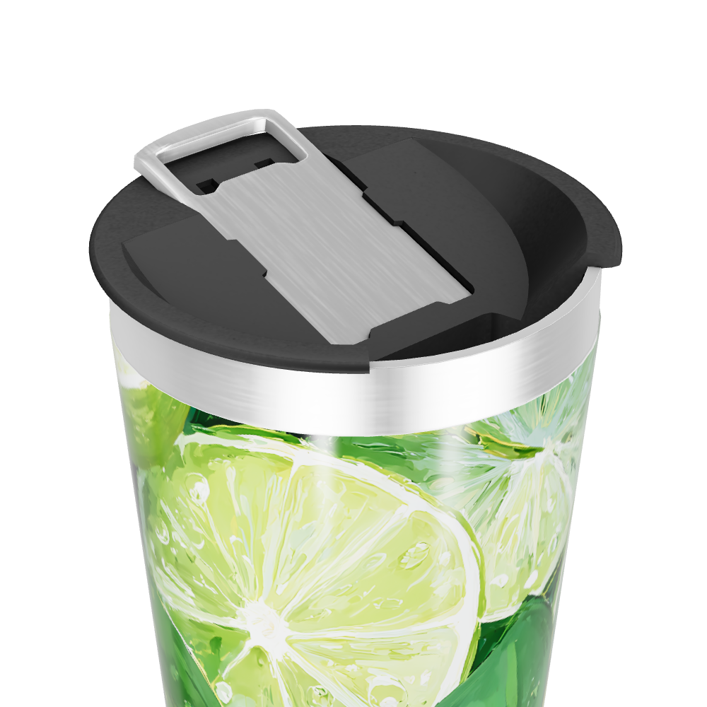 Copo Térmico - Estampa Limão Aço Inox