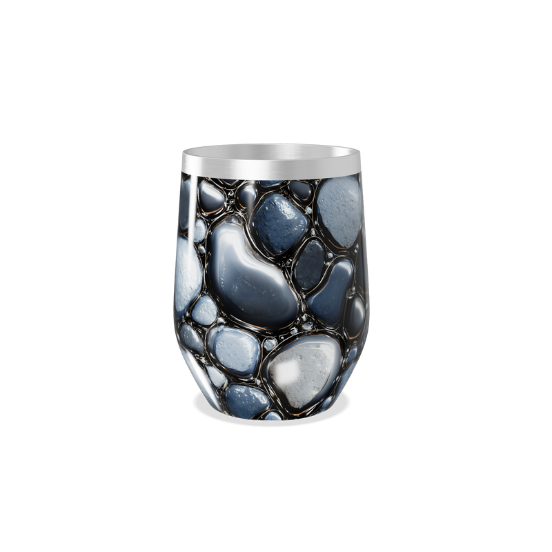 Copo Térmico Slim - Textura Pedra Aço Inox