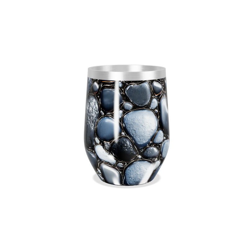 Copo Térmico Slim - Textura Pedra Aço Inox