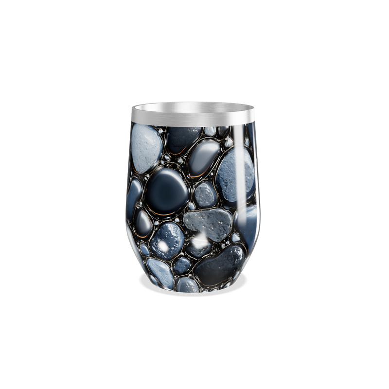 Copo Térmico Slim - Textura Pedra Aço Inox