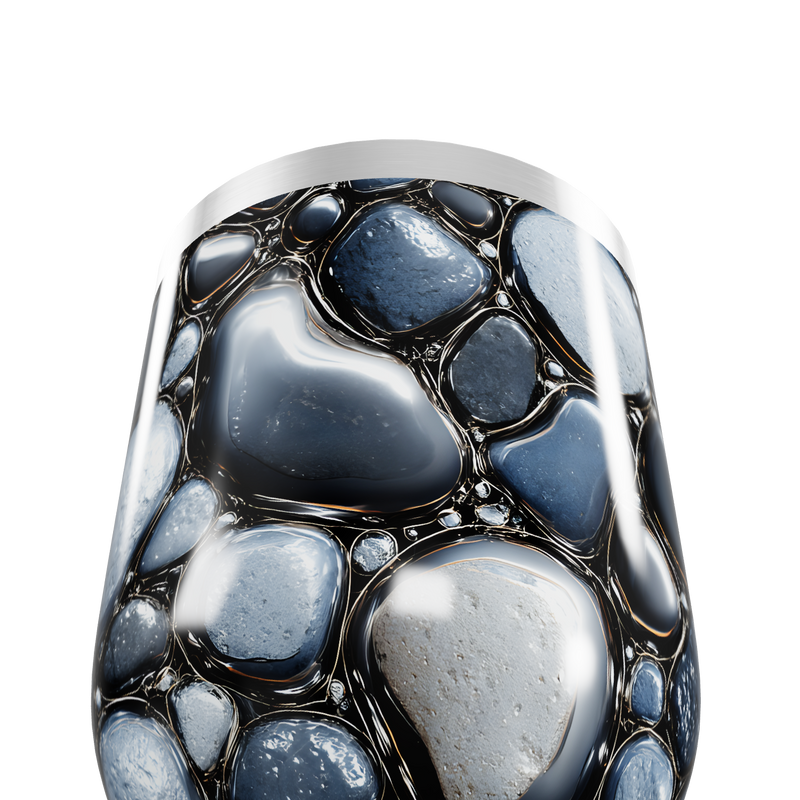 Copo Térmico Slim - Textura Pedra Aço Inox