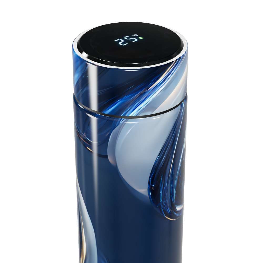 Garrafa Térmica Touch - Azul com Display Digital