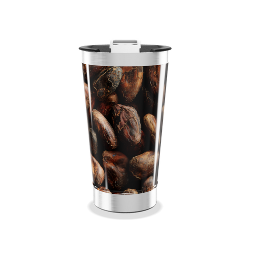 Copo Térmico - Estampa Grãos Café