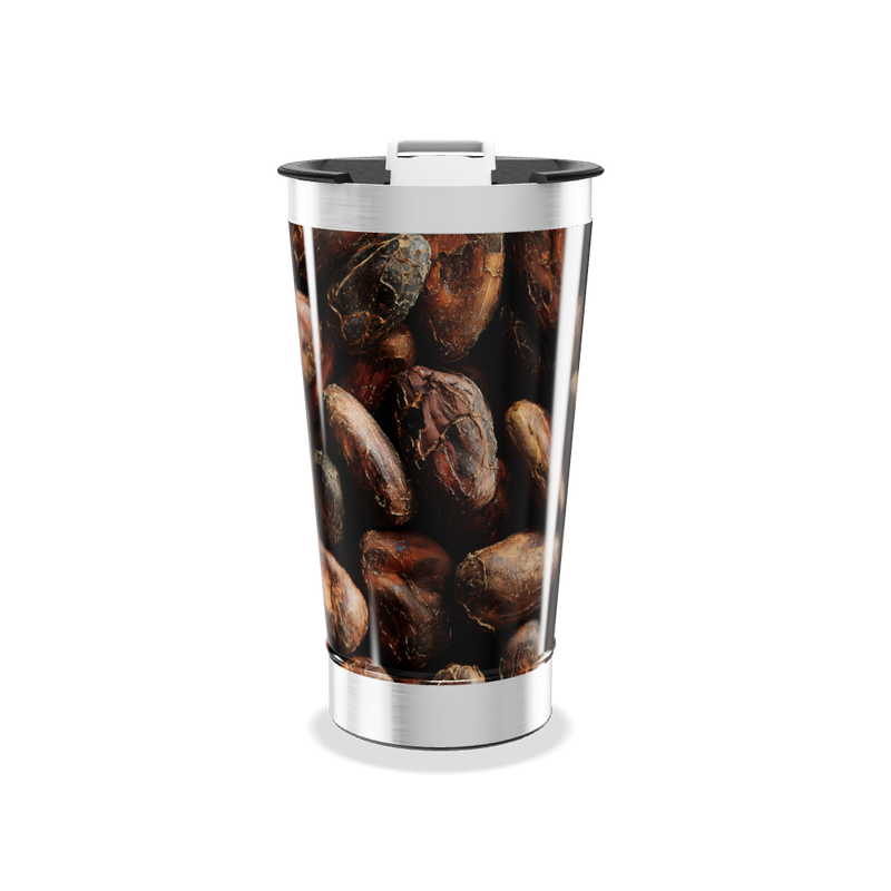 Copo Térmico - Estampa Grãos Café