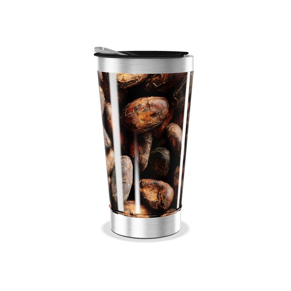 Copo Térmico - Estampa Grãos Café