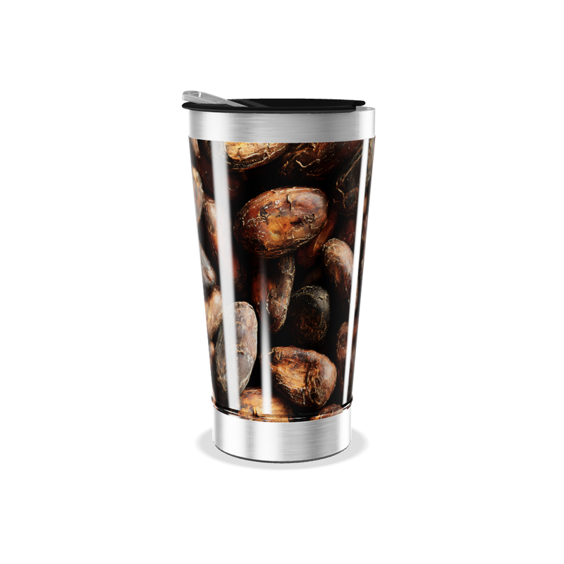 Copo Térmico - Estampa Grãos Café