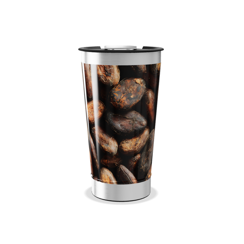 Copo Térmico - Estampa Grãos Café