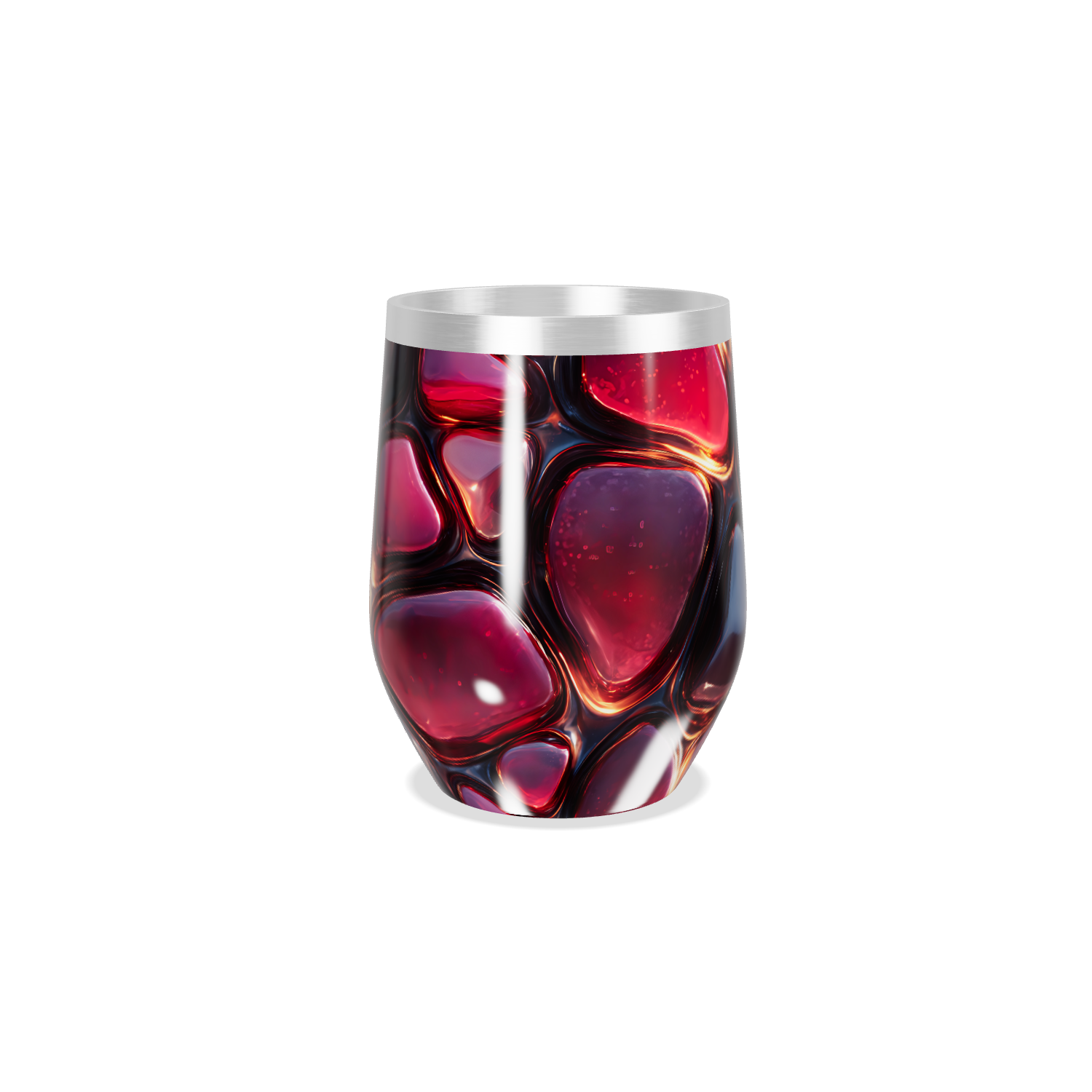 Copo Térmico Slim - Design Abstrato Colorido