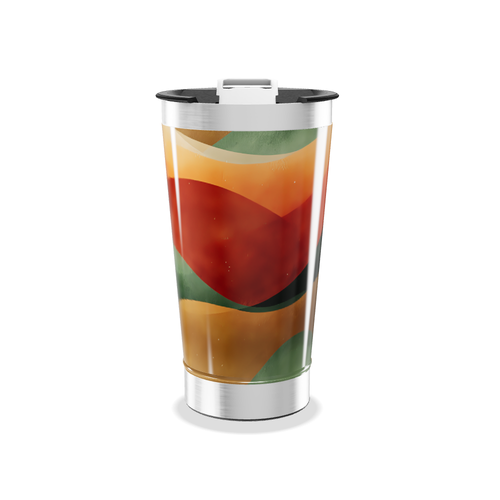 Copo Térmico - Estampa Abstrata Colorida