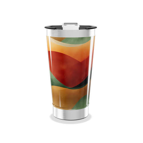 Copo Térmico - Estampa Abstrata Colorida