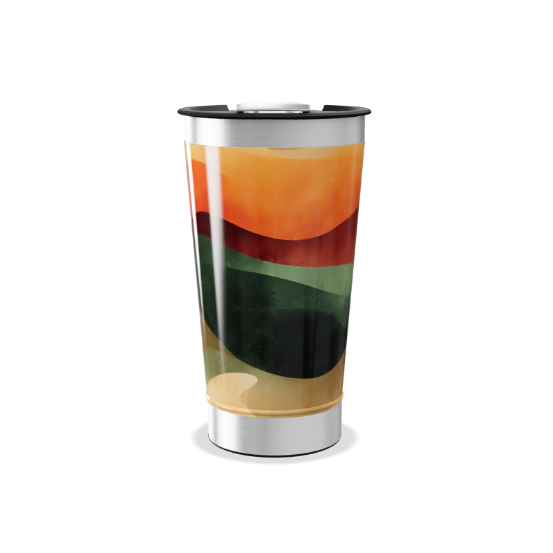 Copo Térmico - Estampa Abstrata Colorida