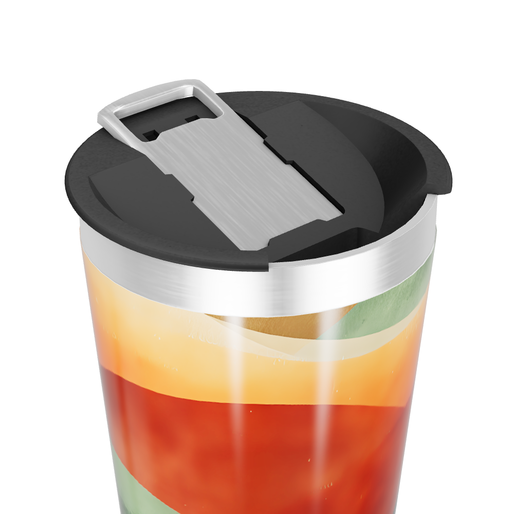 Copo Térmico - Estampa Abstrata Colorida