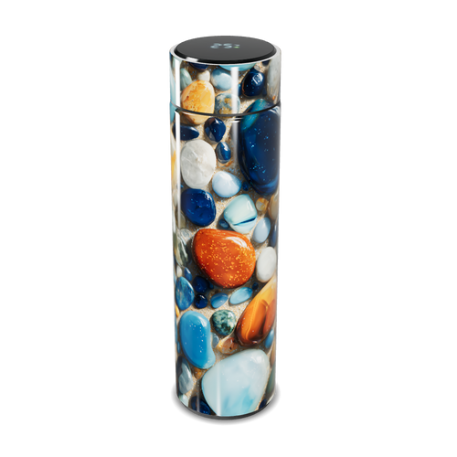 Garrafa Térmica Touch - Estampa Pedras Coloridas