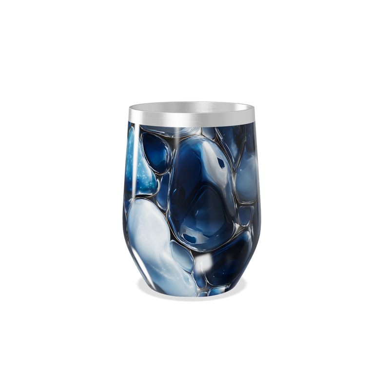 Copo Térmico Slim - Azul Vidro Ilustrado