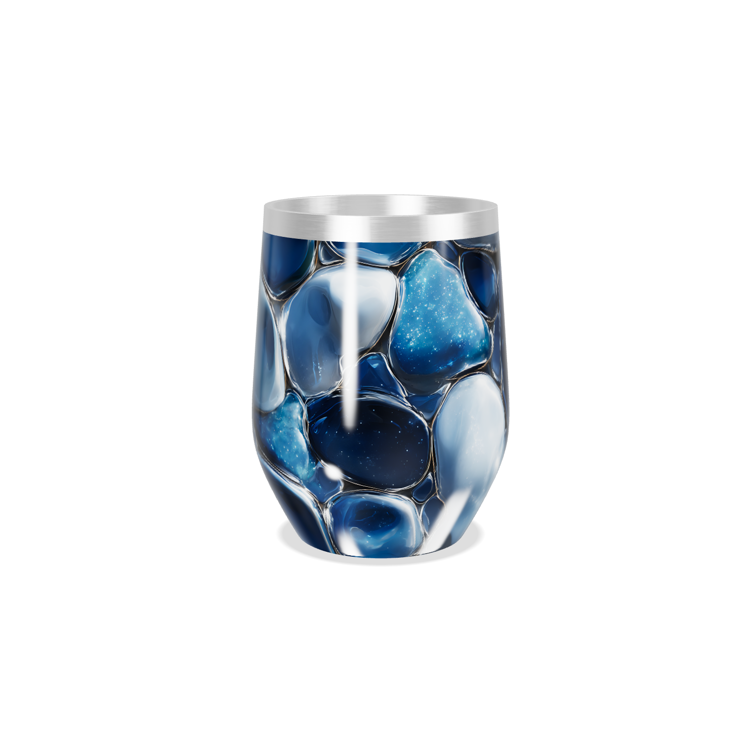 Copo Térmico Slim - Azul Vidro Ilustrado