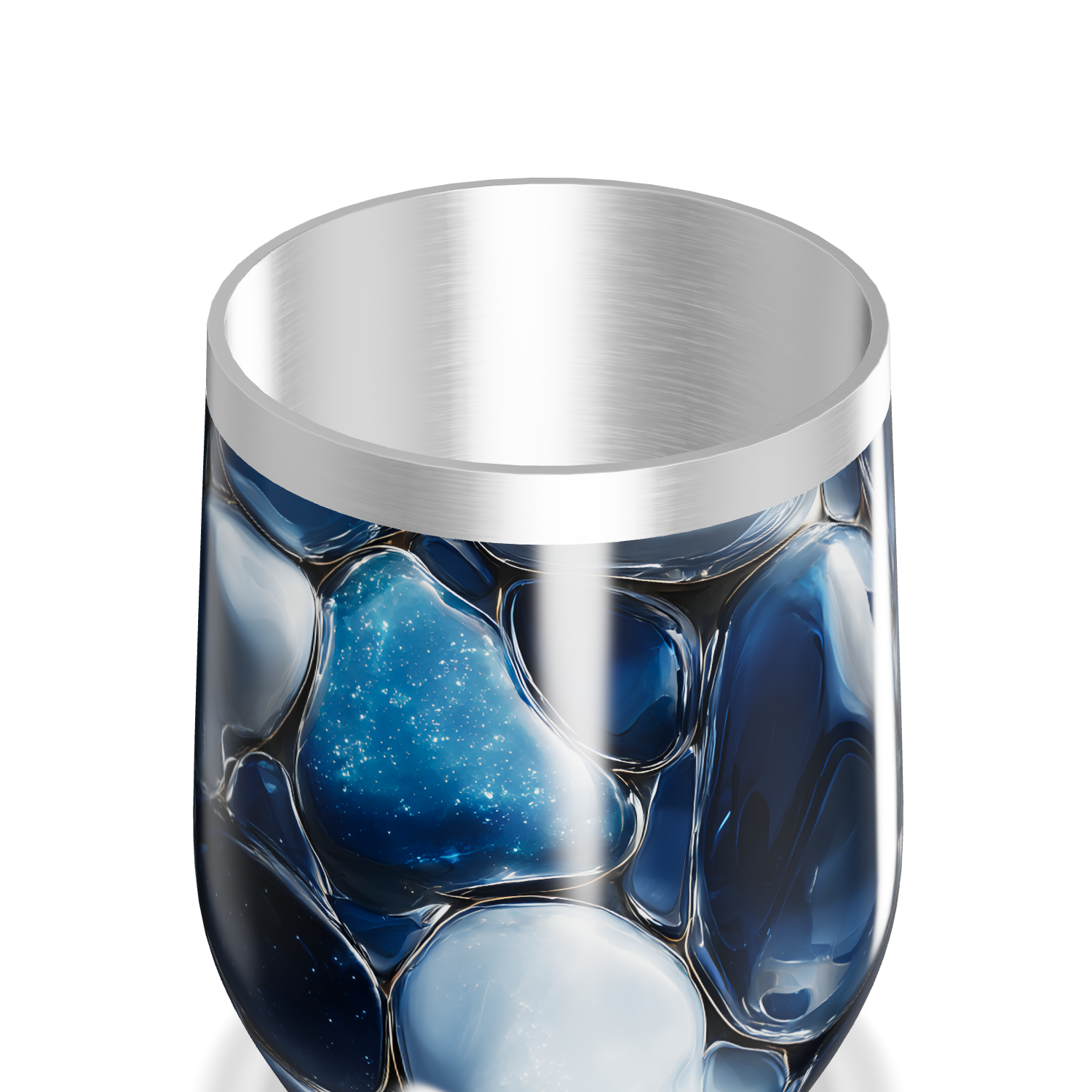 Copo Térmico Slim - Azul Vidro Ilustrado